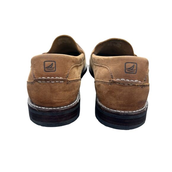 Sperry Top Sider Mens Size 8.5 M Gold Cup Brown Penny Loafer Shoes Collection - Picture 7 of 10